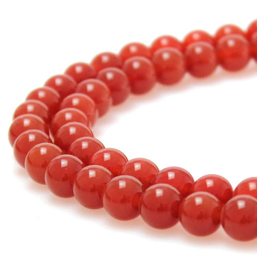 MJDCB 7A Natural Darker Red Agate Gemstone Loose Beads Round 8mm Crystal Energy Stone Healing Power for Jewelry Making
